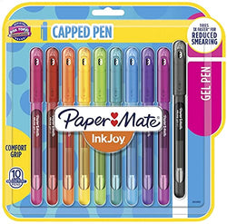 InkJoy Gel Pens Medium Point (0.7mm) Capped, 10 Count, Assorted Colors (2023003) 3 Pack (10-Count)