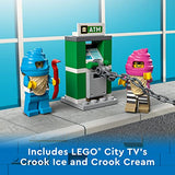 LEGO City Ice Cream Truck Police Chase 60314 Building Kit for Kids Aged 5+, Featuring 2 City TV Characters (317 Pieces)