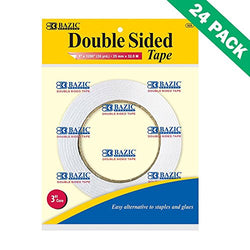 Double Sided Sticky Tape, Bazic Best Permanent Double-Sided Tape for Crafting