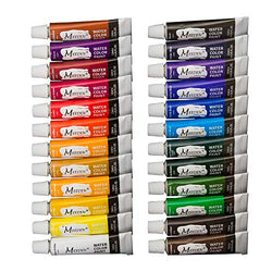 MEEDEN Watercolor Paint, Set of 24 Vibrant Colors in Tubes(24 x 12ml), Rich Pigments, Vibrant, Non Toxic for Students, Beginners, Hobby Painters and More