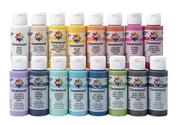 Delta Creative Ceramcoat Acrylic Paint Set in 16 (2-Ounce) Assorted Colors, PROMOADA3