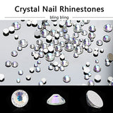 Heart Star Bowknots Pearls Nail Charms Acrylic Polar 3D Nail Charms Mix Starry AB Nail Rhinestones Crystals Gems 3D Nail Art Charms for Nail Art DIY Crafts