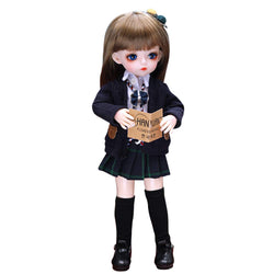 UCanaan BJD Doll, 1/6 SD Dolls 12 Inch 18 Ball Jointed Doll DIY Toys with Full Set Clothes Shoes Wig Makeup, Best Gift for Girls-Nanya