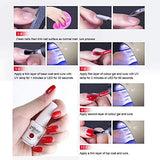 Vishine Gel Nail Polish Starter Kit - 48W LED Lamp 6 Color & Base Top Coat Set, Manicure Tools Popular Nail Art Designs #04