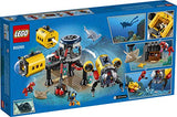 LEGO City Ocean Exploration Base Playset 60265, with Submarine, Underwater Drone, Diver, Sub Pilot, Scientist and 2 Diver Minifigures, Plus Stingray and Hammerhead Shark Figures (497 Pieces)