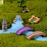 8Pcs Microcosmic Landscape Miniature Ornament DIY Kit Miniature Fairy Garden Statues Figurines Garden Accessories for Garden Dollhouse Potted Plant Bonsai Terrarium Decor
