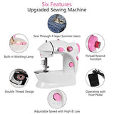 Mini Sewing Machine Portable Sewing Machine Electric Sewing Kit with Dual Speed Double Thread