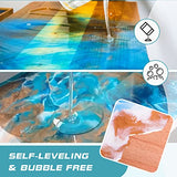 CHOCART Epoxy Resin Kit for Ocean Wave Art - 16oz (8oz Resin + 8oz Hardener) Coating Resin Kit for Art Craft - Non Toxic, Food Grade, Crystal Clear (16OZ)