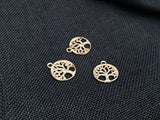 Y&Y Star 20mm Lovely Round Lotus Flower Charms Pendants DIY Antique Charms Pendant for Crafting