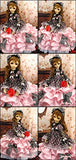 1/6 YOSD DDD LUTS AI BJD Dress Suit / Miss Cherry Lace Dress / Pink + Black