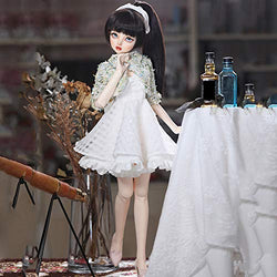 HGCY BJD 1/3 BJD Doll Full Set 60Cm 24Inch Jointed Dolls + Wig + Skirt + Makeup + Shoes + Socks + Accessories for Boy's Toy