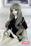 BJD Doll Hair Wig 9-10 inch 22-24cm 1/3 SD DZ DOD LUTS Grey light yellow F114