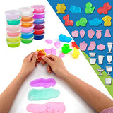 EKOOS 85 pcs DIY Slime Kit Supplies for kids develop intelligence and hands-on skills, includes color slime sugar paper glitter Jars fishbowl beads foam beads fruit mould animal mould pearl charms str