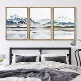 NWT Framed Canvas Wall Art for Living Room, Bedroom Canvas Prints for Home Decoration Ready to Hanging - 16"x24"x3 Panels