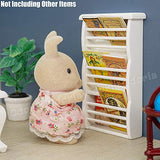 Odoria 1:12 Miniature Magazine Display Shelf Dollhouse Furniture Accessories, White