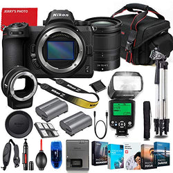 Nikon Z6 Mirrorless Digital Camera with Z 24-70mm f/4 S Lens & FTZ Mount Adapter Bundle + Premium Accessory Bundle Including TTL Flash, Extra Battery, Photo/Video Software Package & More