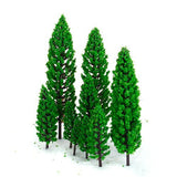 OrgMemory 29pcs Mixed Model Trees, 1.5-6 inch(4 -16 cm), Ho Scale Trees, Diorama Trees, Plastic Trees for Projects, Model Train Scenery with No Bases