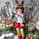 UCanaan BJD Doll 1/6 SD Dolls 12 Inch 18 Ball Jointed Doll DIY Toys with Full Set Clothes Shoes Wig Makeup for Girls-Eva
