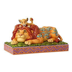Enesco 6000972 Disney Traditions by Jim Shore Lion King Simba and Mufasa Father's Pride Figurine, 4.41 Inch, Multicolor