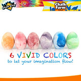 Regal Games Sidewalk Tie Dye Egg Chalk, 6 Count Chalk, Non-Toxic, Washable, Art Set