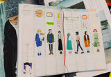 280pcs Scrapbook Stickers Cartoon Hand Painted Girls Stickers, Doraking DIY Decorative Gril‘s Stickers for Laptop,Envelop,Scrapbook, Sweet Girls 280design/Pack (Fashion Girl（280 nvzihai）)