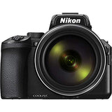 Nikon COOLPIX P950 Digital Camera - Bundle - (26532) + Color Multicoated 6pcs Filter Set + 2X EN-EL20 Battery + 2X SanDisk?Extreme PRO 64GB Card + Large Case + 12 Inch Flexible Tripod + More