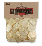 Buttons Galore Haberdashery Button, Ivory/Pearl