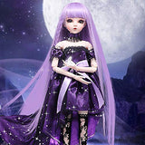 HGFDSA 1/3 BJD Doll 60Cm 23.6 Inches Toy Fashion Lovely Exquisite Doll Child Send Girl Birthday Full Set of Dolls,A