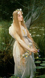 kunst für alle Art Print/Poster: Jules Joseph Lefebvre Ophelia Picture, Fine Art Poster, 21.7x37.4 inch / 55x95 cm