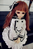 Kuafu 1/4 BJD Sd Doll Clothing Black and White Dress Set for Girls Lady