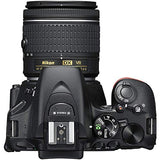 Nikon D5600 DSLR Camera with 18-55mm Lens (1576) + 64GB Card + Case + Corel Photo Software + EN-EL14A Battery + HDMI Cable + Cleaning Set + Flex Tripod + Memory Wallet (International Model) (Renewed)