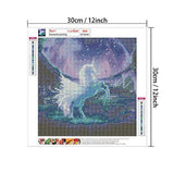 ONEST 3 Pack DIY 5D Diamond Painting Kits Round Full Drill Acrylic Embroidery Cross Stitch for Home Wall Decor, Unicorn Diamond Painting Style(12x12inches)