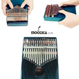 Moozica 17 Keys Kalimba Marimba, Professional Thumb Piano Sanza Mbira Musical Instrument Gift (Mahogany - K17BL)