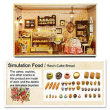 TOYROOM Girl DIY Dollhouse Kits Teenagers Miniatures Collection Furniture Handmade Mini Shop Present for Girlfriend Room Decoration 1:24 Scale with Music Box