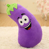 Amybria Lovely Plush Stuffed Huge Eggplant Vegetables Sofa Bed Decorative Throw Pillow Toy