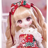 Cute BJD Doll 1/6 SD Doll Purely Handmade 11.7 in Ball Jointed Doll with Full Set Clothes Shoes Wig for Girls