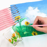 COLORFUL Detail Paint Brushes Set 11 pcs Miniature Brushes for Fine Detailing & Art Painting - Acrylic,Kids Watercolor,Gouache,Fabric ,Oil,Models and Face Painting