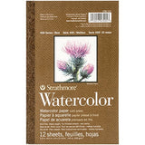 Strathmore 400 Series Watercolor Pad, 5.5"x8.5" Tape Bound, 12 Sheets