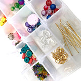 Make Your Own Pierced Earrings Jewelry Kids Kit-Supplies, Findings-Create Earrings: Beads, Hooks,