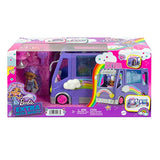 Barbie Sets, Extra Mini Minis Vehicle Playset with Doll, Expandable Tour Bus, Clothes and Accessories