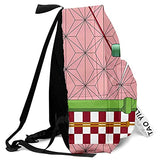 TNTB Japanese Anime School Backpack Cosplay Kamado Nezuko Travel Backpacks Shoulders Bag (06)