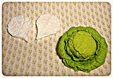 Mold cabbage leaf (2 molds) Dollhouse miniature 1:12