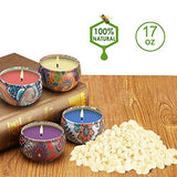 Nature's DIY Candle Making Kit by Bacro - Natural Beeswax with 8 Scented Candles, Easily Create DIY Starter Set with Bees Wax, Fragrance Oil, Wax Melting Pot, Cotton Wicks, 8 Tins & More (10)