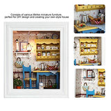 Zerodis DIY Dollhouse Photo Frame, DIY House Kit Mini Wooden Dollhouse for Girl Birthday Gifts
