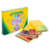 Crayola Colored Pencils Set (120ct), Bulk, Great for Adult Coloring Books, Gifts for Kids & Adults and Ultra Clean Fine Line Washable Markers, Kids Markers For School, Back To School Gifts, 40 Count