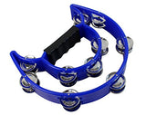 YMC Half Moon EZ Grip Tambourine 20 Jingles - Blue ...