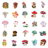 Mushroom Stickers,50 PCS Vinyl Waterproof Stickers for Laptop,Skateboard,Water Bottles,Computer,Phone,Guitar,Bat Stickers for Kids Adult