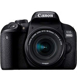 Canon EOS 800D (Rebel T7i)DSLR Camera with 18-55mm f/4-5.6 IS STM Zoom Lens + 75-300mm F/4-5.6 III Lens + 128GB Card, Filters, 2X Telephoto Lens, HD Wide Angle Lens, Hood, Lens Pouch, and More (28pcs)