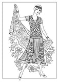 Creative Haven Jazz Age Fashions Coloring Book (Creative Haven Coloring Books)