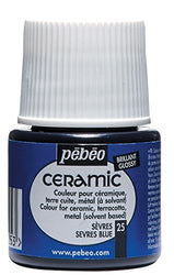 Pebeo Ceramic Enamel Effect Paint, 45 mL, Sevres